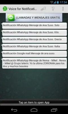 Voice for Notifications android App screenshot 3